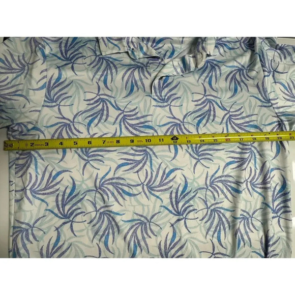 JACK NICKLAUS Men's Eco Choice Palm Print Golf Polo Shirt Size Medium - Picture 5 of 7